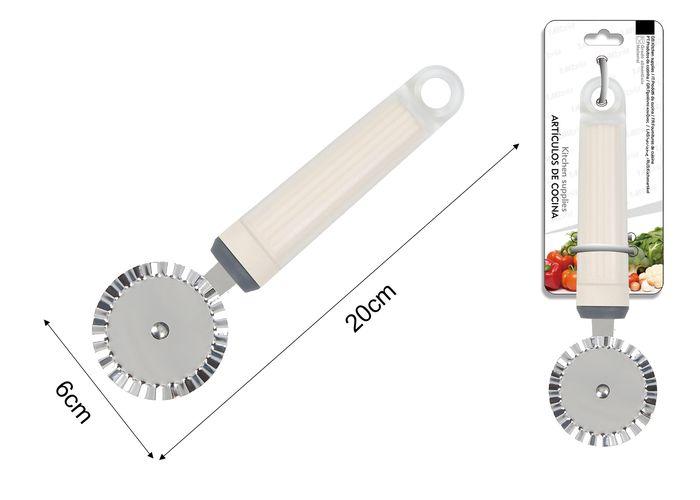 Rodillo de cocina, 20 × 6 cm, color blanco
