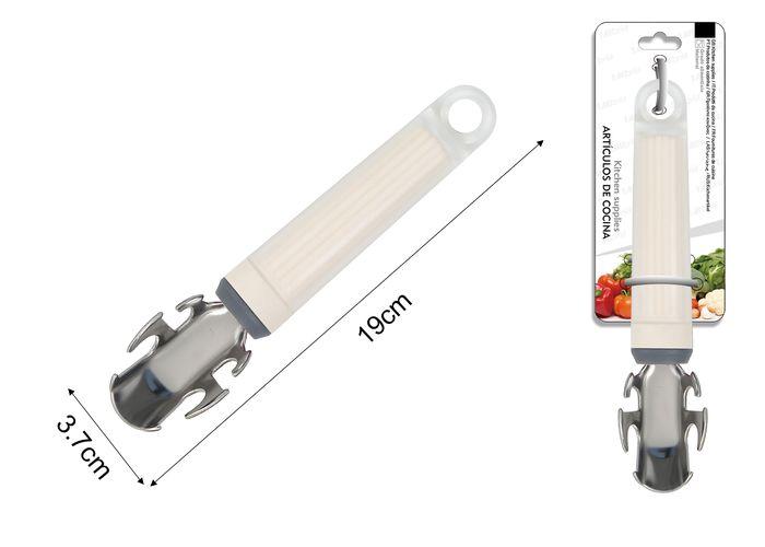 Pinza para levantar platos, 19 × 3,7 cm, color blanco