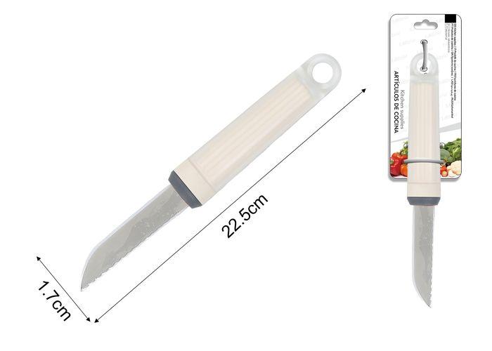 Cuchillo, 22,5 × 1,7 cm, color blanco, ref. 201028