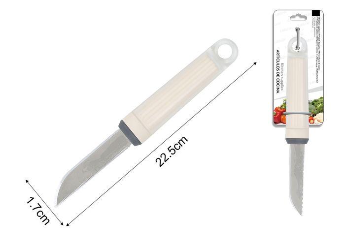 Cuchillo, 22,5 × 1,7 cm, color blanco, ref. 201029