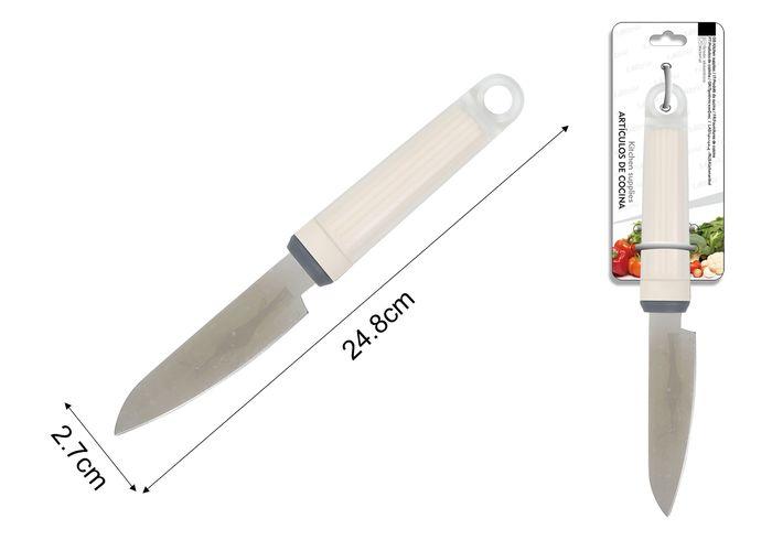 Cuchillo, 24,8 × 2,7 cm, color blanco
