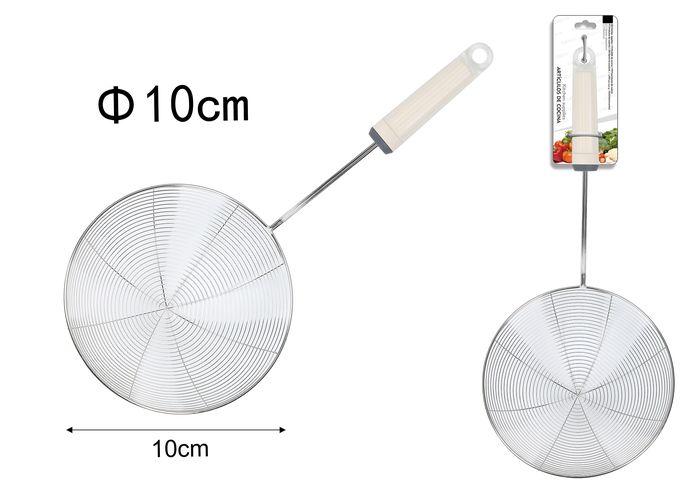 Colador de alambre, 10 cm, color blanco
