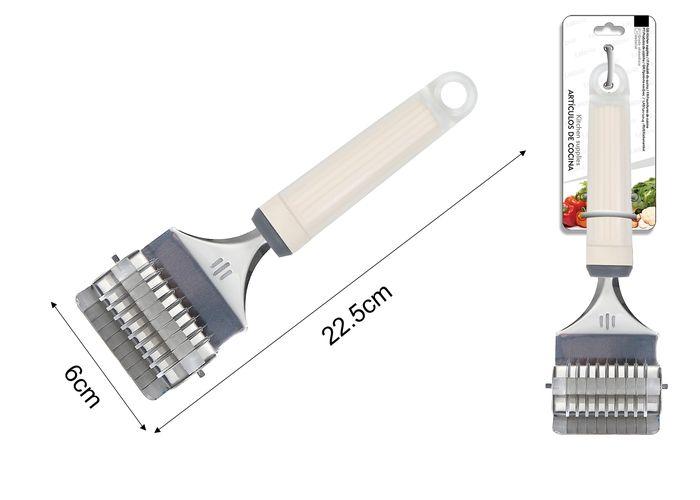 Cortador de pasta, 22,5 × 6 cm, color blanco