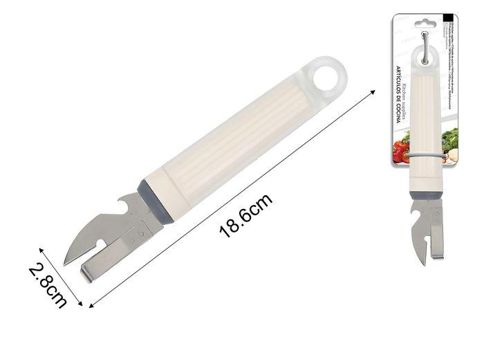 Cuchillo, 18,6 × 2,8 cm, color blanco