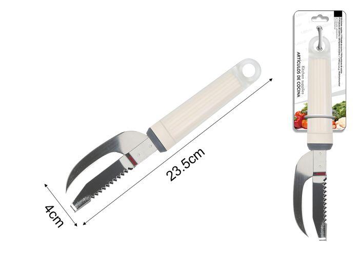 Cuchillo, 23,5 × 4 cm, color blanco