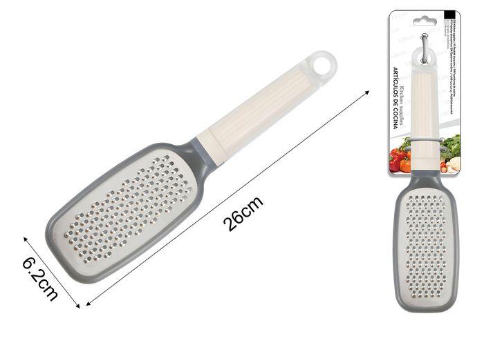 Pelador plano, 26 × 6,2 cm, color blanco