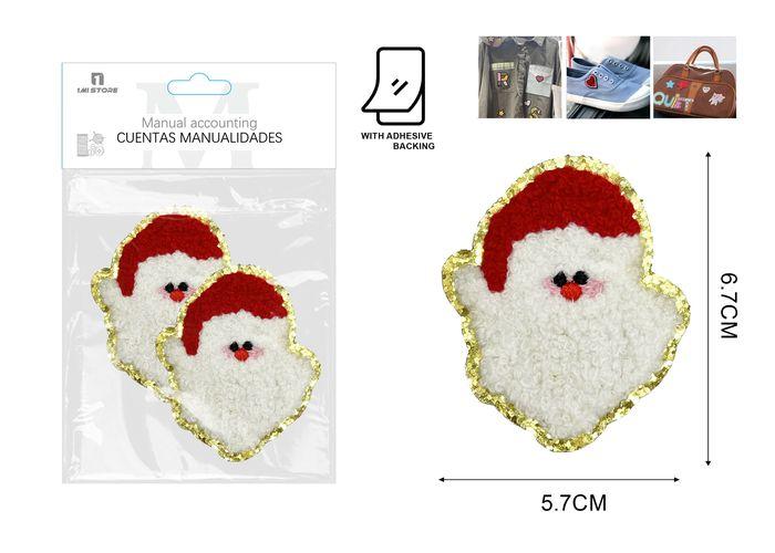 parche, 6,7 × 5,7 cm, 2 piezas, color blanco