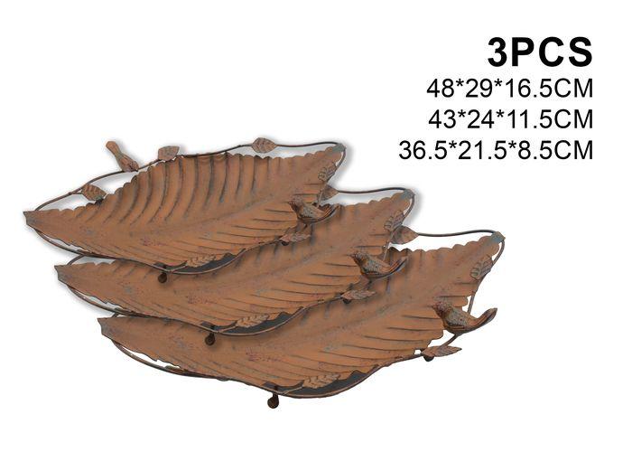 Comedero para aves de hierro, 48 × 29 × 16,5 cm, 43 × 24 × 11,5 cm, 36,5 × 21,5 × 8,5 cm