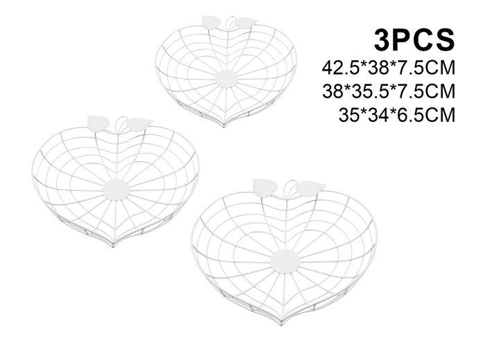 Muebles de hierro forjado, 42,5 × 38 × 7,5 cm, 38 × 35,5 × 7,5 cm, 35 × 34 × 6,5 cm