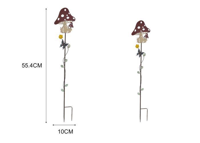 Estacas para jardín, 10 × 55,4 cm