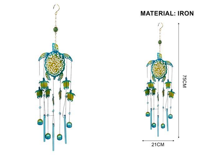 Decoración de hierro forjado, modelo DM250604, colores amarillo y azul