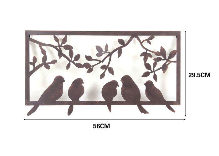 Decoración de pared de hierro forjado, modelo JY17204MCB