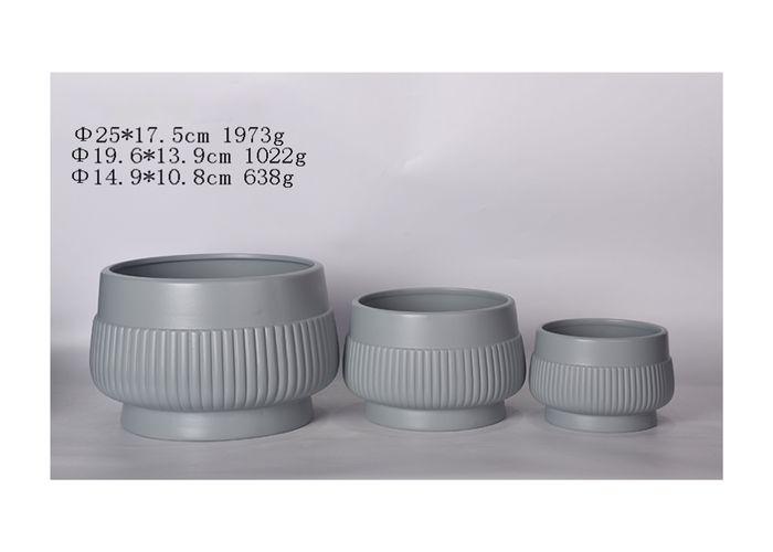 Macetas de cerámica, modelo JW00784B, color azul