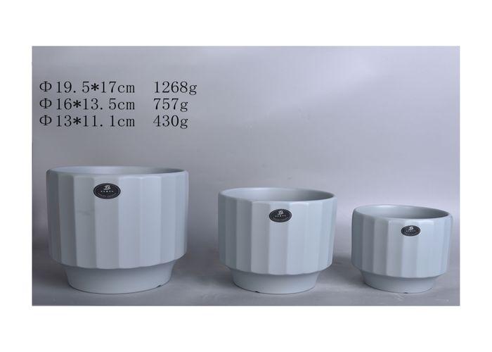 Macetas de cerámica, modelo JW7130000, color azul