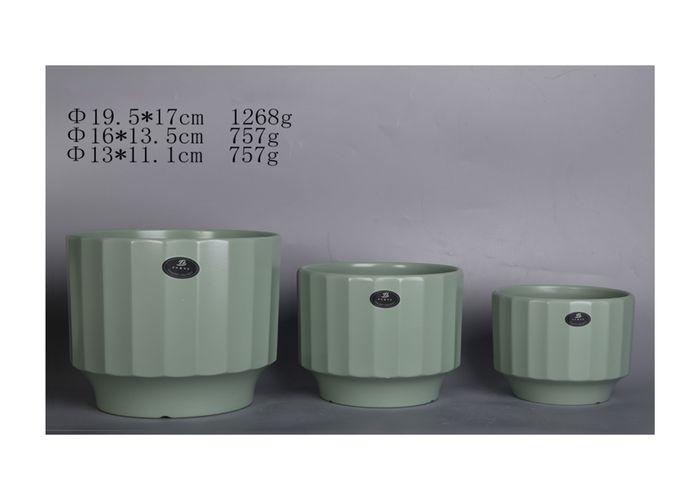 Macetas de cerámica, modelo JW7130000, color verde, modelo 133767