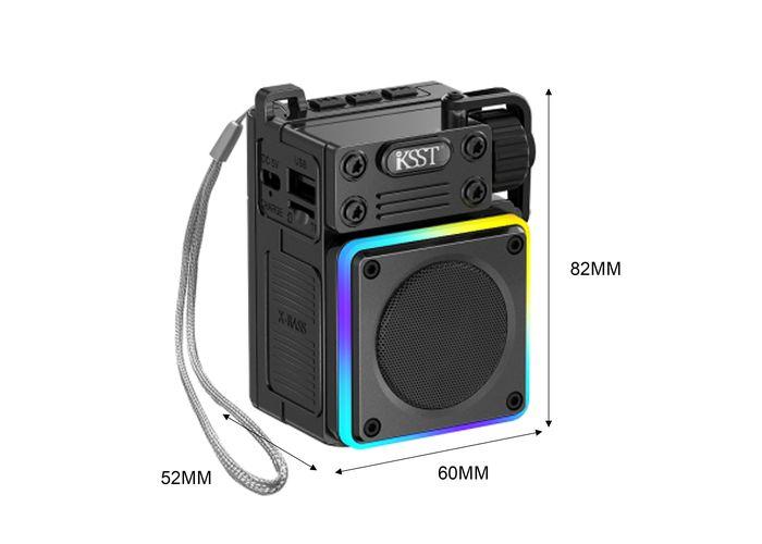 altavoz portátil, color azul, modelo K--666