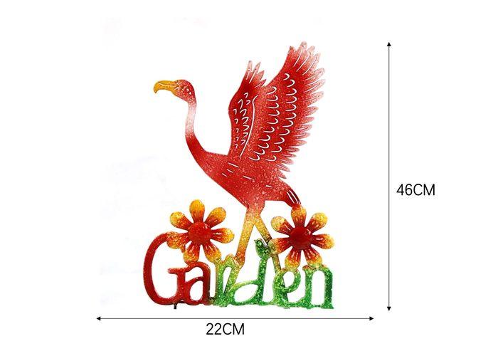 Adorno de jardín de hierro forjado, modelo HY25-335METAL