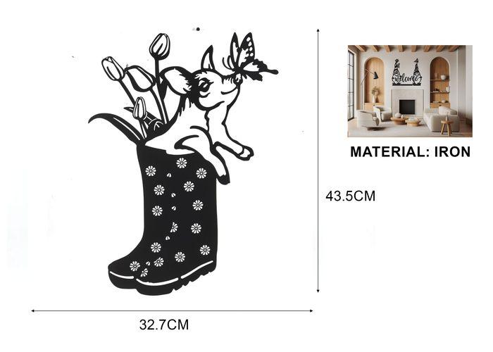 Decoración colgante de hierro forjado, modelo 24GM0556-Y