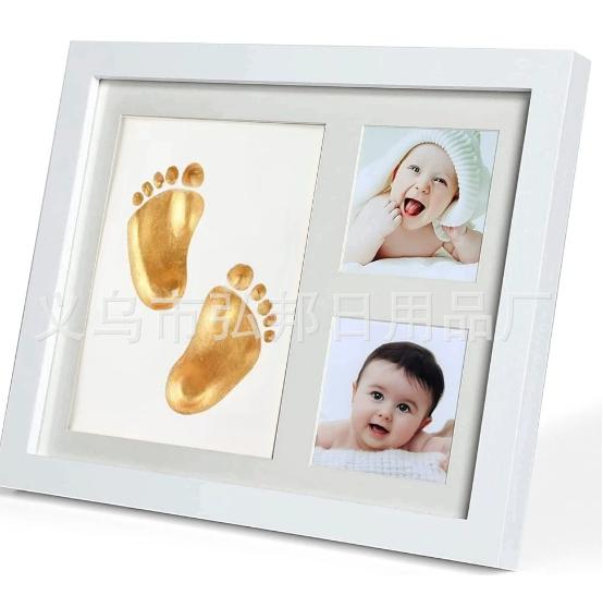 Marcos de fotos de MDF, 28 × 23 × 1,8 cm, 250 g, color blanco, modelo 137378