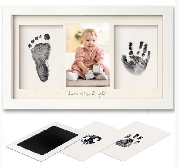 Marcos de fotos de MDF, 20 × 32,8 × 1,8 cm, color blanco, modelo 137401