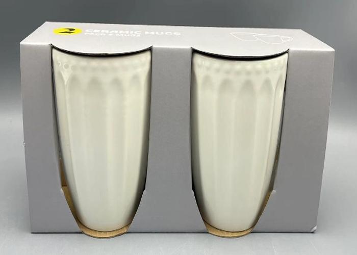 Taza de cerámica, 4 piezas, ref. 241247
