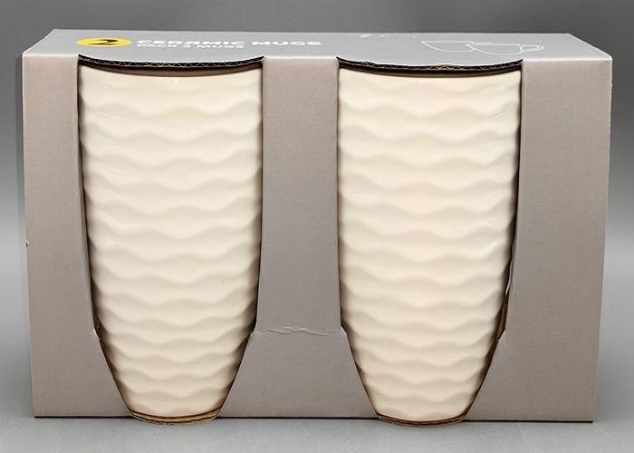Taza de cerámica, 2 piezas, ref. 241274