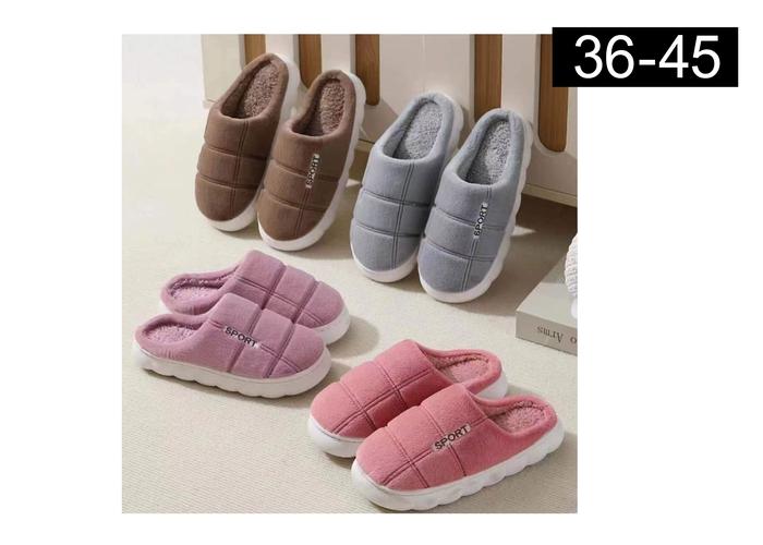 Pantuflas de algodón para hombre y mujer, modelo 141668