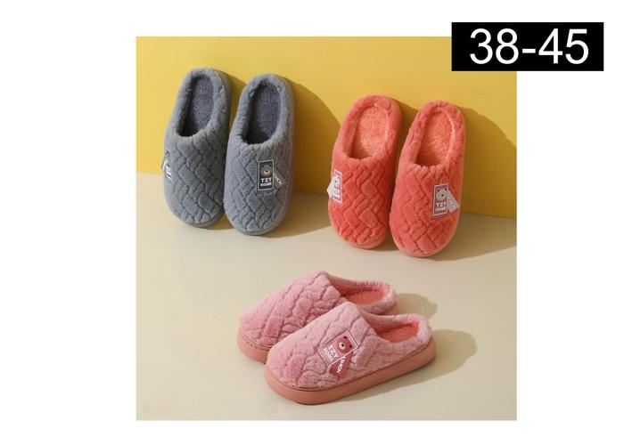 Pantuflas de algodón para hombre y mujer, modelo 141670