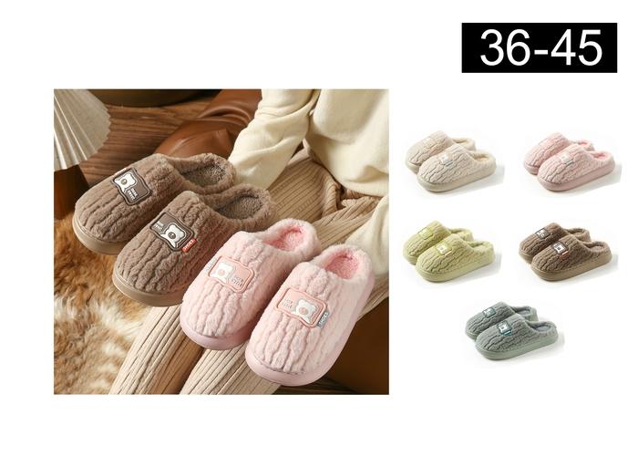Pantuflas de algodón para hombre y mujer, modelo 141676