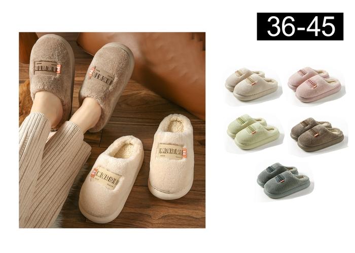 Pantuflas de algodón para hombre y mujer, modelo 141678
