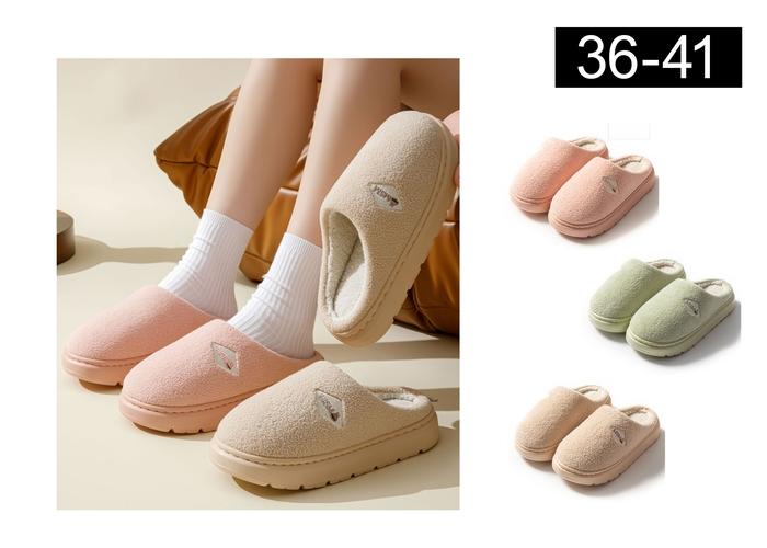 Pantuflas de algodón para hombre y mujer, modelo 141682