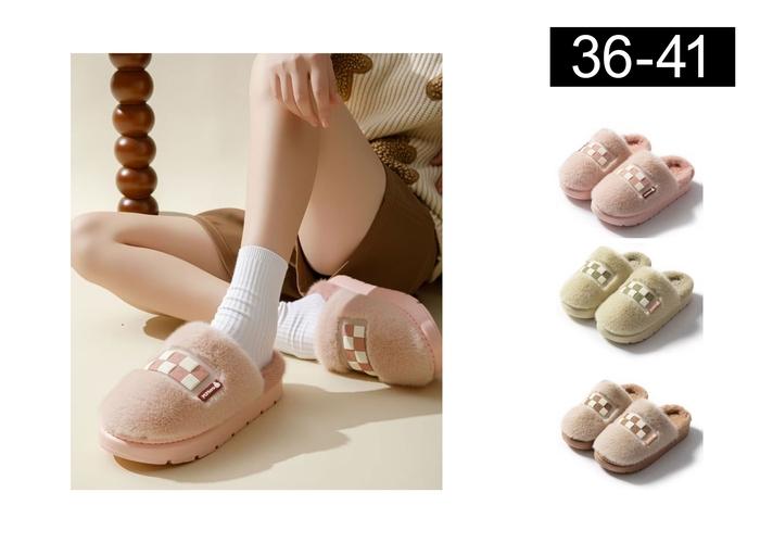 Pantuflas de algodón para hombre y mujer, modelo 141688
