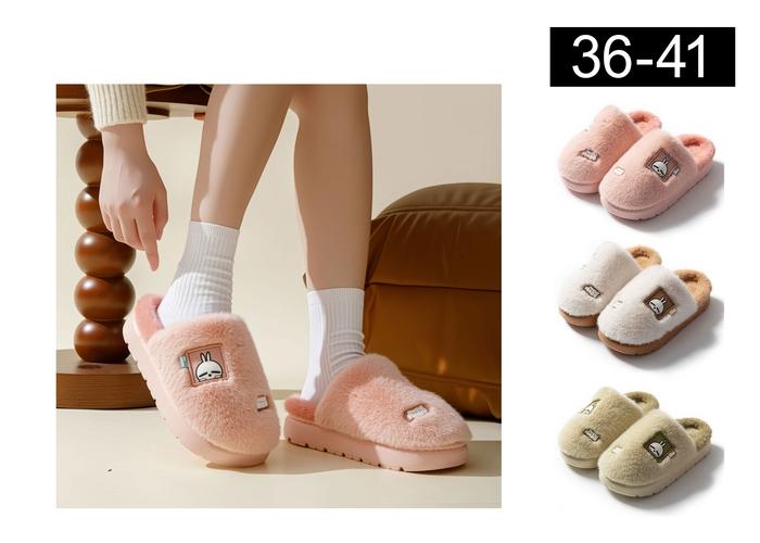 Pantuflas de algodón para hombre y mujer, modelo 141698