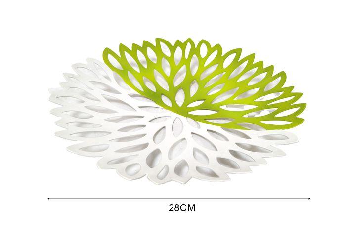 Frutero de hierro, modelo DM0639, colores verde y blanco