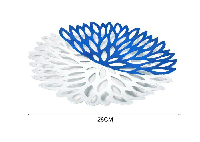 Frutero de hierro, modelo DM0641, colores azul y blanco