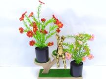 Bonsái decorativo, 35 cm, 8 cm, modelo 147930