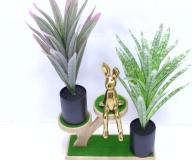 Bonsái decorativo, 36 cm, 8 cm, color verde