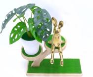 Bonsái decorativo, 23 cm, 9 cm, color verde, modelo 147992
