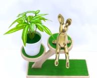 Bonsái decorativo, 16 cm, 7 cm, color verde, modelo 147995