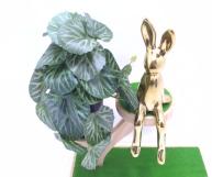 Bonsái decorativo, 18 cm, 8 cm, color verde, modelo 148053