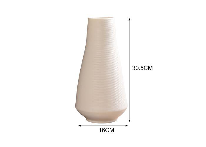 Jarrón de cerámica, color blanco, modelo 136142