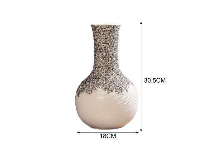 Jarrón de cerámica, color blanco, modelo 136162