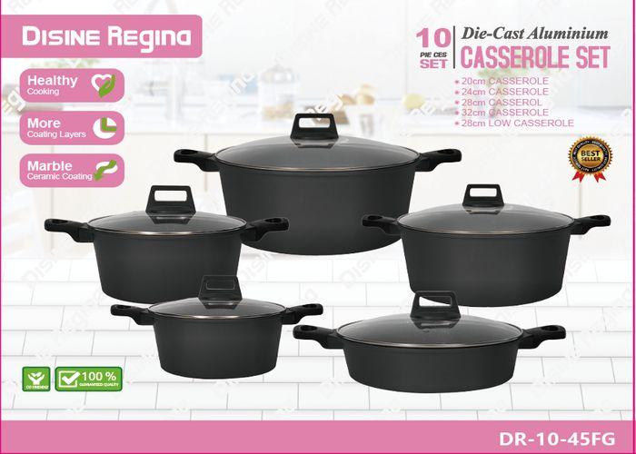 Juego de cocina, 10 piezas, ref. DR-10-45FG