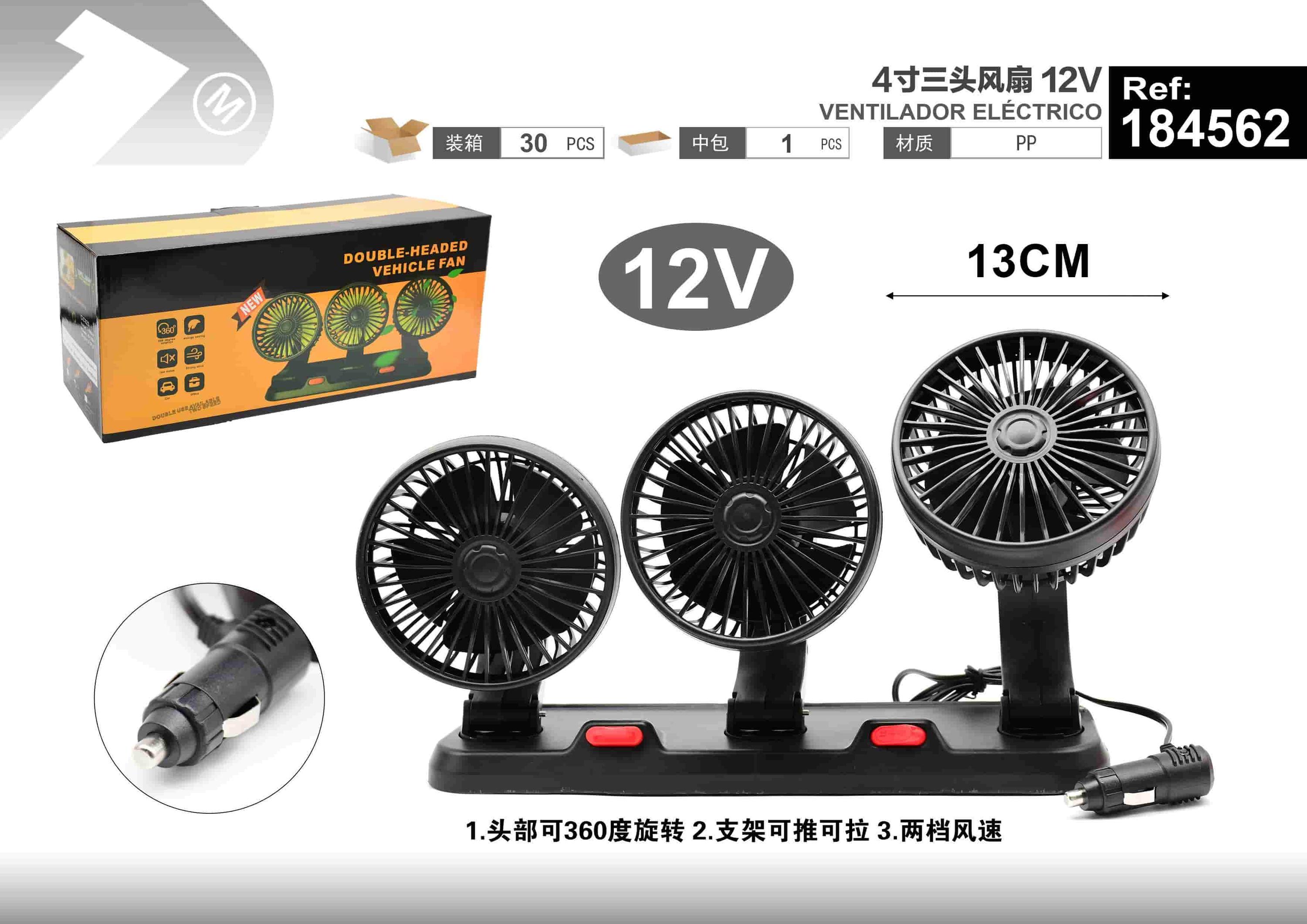 ventilador de coche, 5 pulgadas, 12 V, modelo 184565