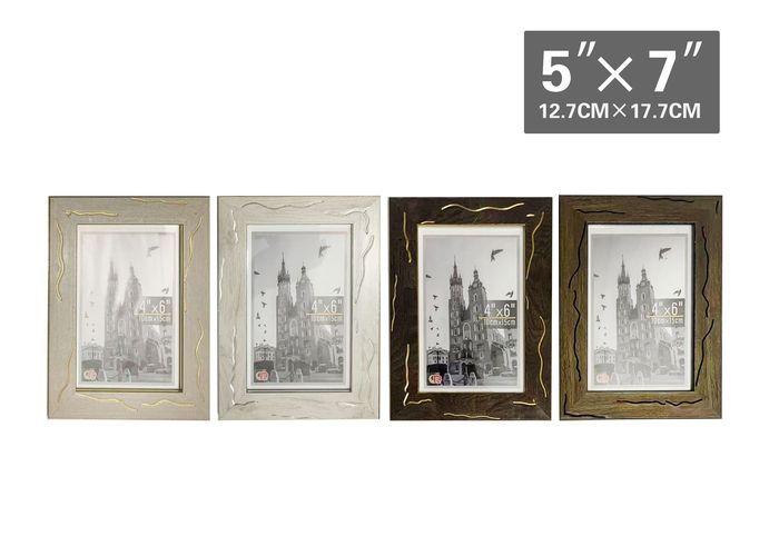 Marco de fotos de madera, 5 × 7, modelo 142375