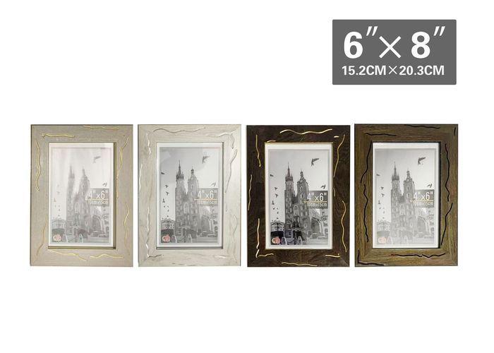 Marco de fotos de madera, 6 × 8, modelo 142376