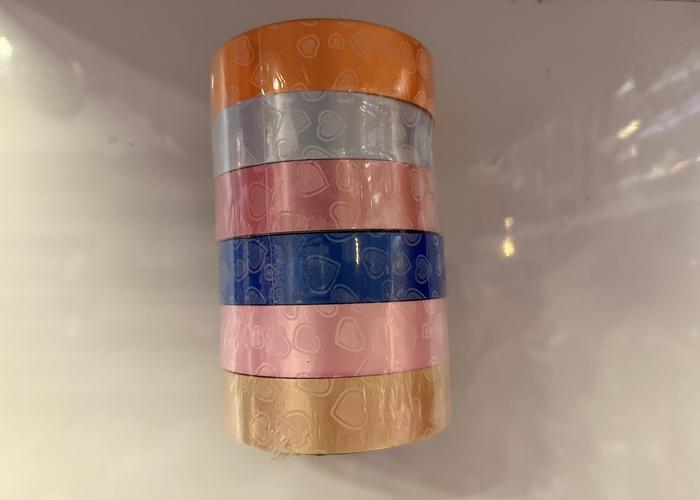 Cinta hecha a mano, 2,6 cm, 10 m, 6 piezas, modelo 186652