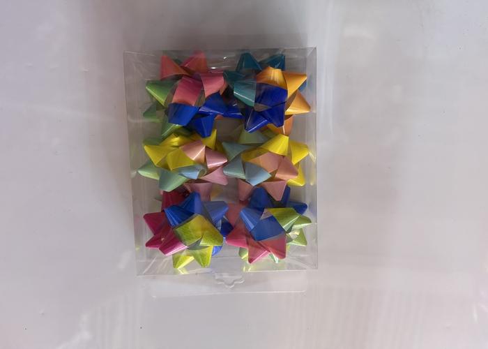 Flor estrella hecha a mano, 3 pulgadas, 6 piezas, modelo 186669