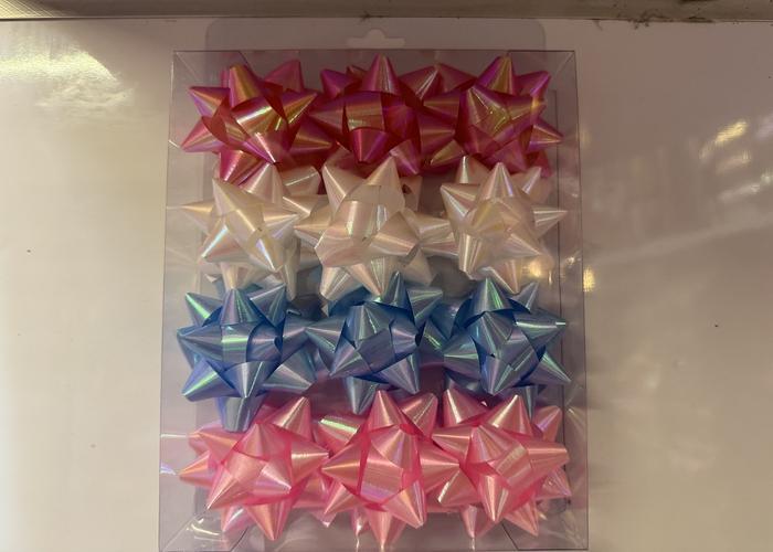 Flor estrella hecha a mano, 2,5 pulgadas, 12 piezas