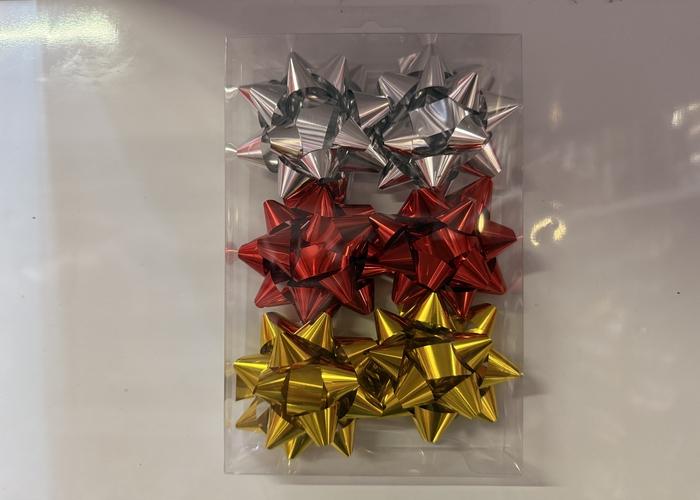 Flor estrella hecha a mano, 2,5 pulgadas, 6 piezas, modelo 186679